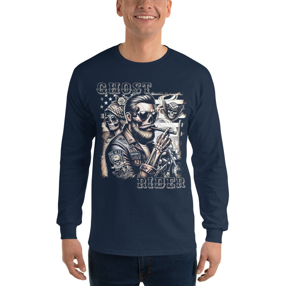 Herren - Langarmshirt Ghost Rider – Hochwertiges Hoodie von Lumeza | Jetzt entdecken