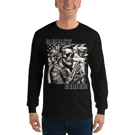 Herren - Langarmshirt Ghost Rider – Hochwertiges Hoodie von Lumeza | Jetzt entdecken